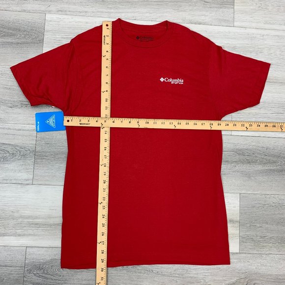 Columbia Sports Wear PFG Fishing Gear Red T-shirt - Picture 3 of 6